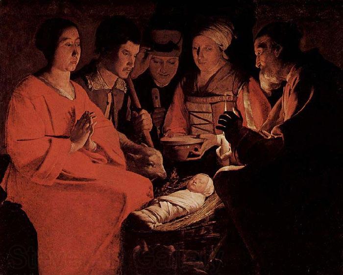 Georges de La Tour Nativity, Louvre Norge oil painting art